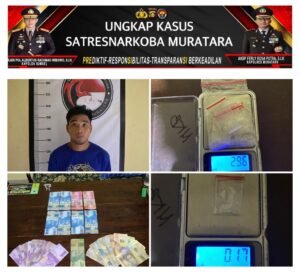 Satresnarkoba Muratara Tangkap Pengedar Shabu