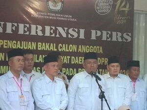 DPD Parpol Gerindra Muratara Resmi Mendaftarkan Bacaleg Pada Tahun 2024.