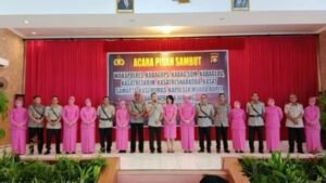 POLRES MURATARA GELAR ACARA PISAH SAMBUT 10 PERWIRA YANG MENDAPATKAN PROMOSI JABATAN