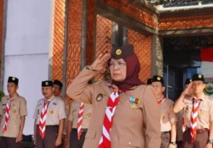 Pada hari libur Wakil Bupati Musi Rawas Sempat Hadiri Acara Pelepasan acara Kontingen