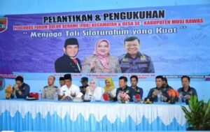 Bupati Lantik Pengurus FDB Kecamatan dan Desa Se-Kecamatan BTS Ulu