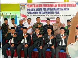 Lantik Enam Anggota BPD, Camat Sampaikan Pesan Penting