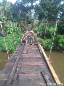 Renovasi Jembatan Gantung, Suka Menang Kabupaten Muratara