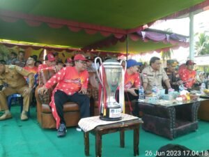 Keseruan Pertandingan Sepak Bola U-20 di kabupaten Musi Rawas Utara