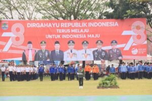 Upacara HUT ke-78 Kemerdekaan Kota Lubuklinggau, Sekaligus Penyerahan Remisi Kepada 1374 Tahanan