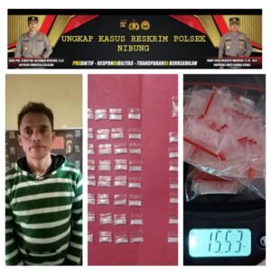 Kapolsek Nibung Polres Muratara Amankan Pengedar Narkoba Jenis Sabu