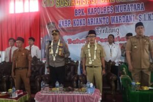 AKBP Koko Arianto Wardani, SIK, MH,  Meresmikan Kampung Tangguh Bebas Narkoba di Desa Surulangun