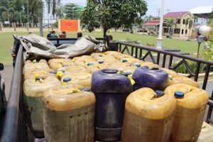 1,2 Ton Jenis Pertalite Subsidi di Sita Diamankan Polres Musi Rawas