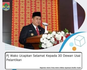 Pj Wali Kota H Koimudin: Hadiri Pelantikan DPRD Kota Lubuklinggau  Periode 2024 – 2029