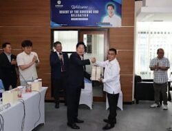 Bupati Muratara Sambut kedatangan Kedatangan Mr Gong Yong-Min dari Korea Selatan