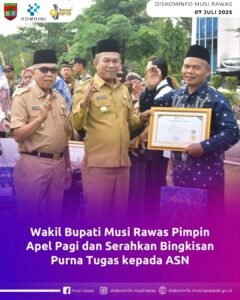 Wabub H Suprayitno Jadi Pembina Apel Pagi, Sekaligus Pemberian Candra Mata Untuk ASN Purna Tugas