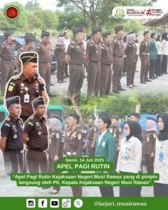 Plt. Kajari Musi Rawas Pimpin Apel Pagi, Tekankan Disiplin dan Integritas