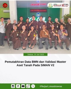 Kejaksaan Negeri Musi Rawas Ikuti Pemutakhiran Data BMN di KPKNL Lahat