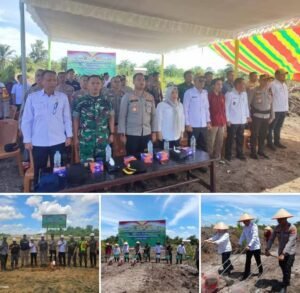 TNI-Polri Bersama Dinas Pertanian Kabupaten Muratara Melakukan Penanaman jagung