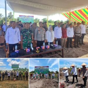 TNI-Polri Bersama Dinas Pertanian Kabupaten Muratara Melakukan Penanaman jagung