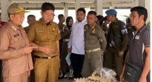 Asisten ll Murata Sidak Pasar Lawang Agung Dan Pasar Surulangun.