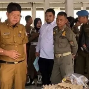 Asisten ll Murata Sidak Pasar Lawang Agung Dan Pasar Surulangun.