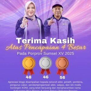 Bupati dan Wakil Bupati Ucapkan Terimakasih, Kontingen Musi Rawas Raih Peringkat 4 Besar Ukir Sejarah di PORPROV Sumsel XV 2025