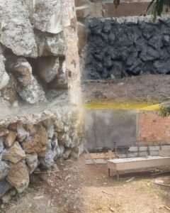 Diduga Curangi Kualitas, Proyek Gedung SMPN 2 Babat Toman Jadi Sorotan Publik.