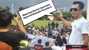Gelar Aksi Damai, Warga Minta Bupati Musi Rawas Jangan Diam, Segera Ambil Kebijakan Atas Gejolak di Muara Beliti