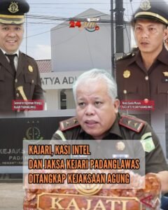 Usai Tetapkan Mantan Kadis Pertanian Tersangka, 3 Jaksa di Padang Lawas Ikut Ditangkap Terkait Dugaan Pungli.