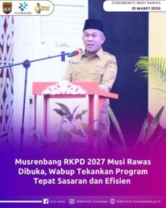 Musrenbag di Buka Langsung Oleh Wakil Bupati  H. Suprayitno, Tekankan Prioritas Tepat Sasaran