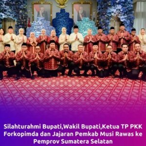 Bupati Hj. Ratna Machmud dan Wakil Bupati H. Suprayitno Mura Menghadiri Ramah Tamah Bersama Gubernur Sumatera Selatan di Griya Agung