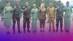 Bupati Musi Rawas Hj. Ratna Machmud Dampingi Danrem Dalam Rangka Marshalling Area (MA) Yonif TP 947