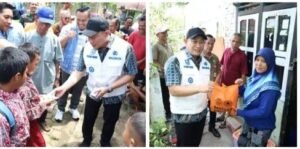 Wali Kota Lubuk Linggau Tinjau Lokasi Bencana Puting Beliung Serahkan Bantuan untuk Para Korban