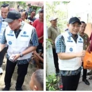 Wali Kota Lubuk Linggau Tinjau Lokasi Bencana Puting Beliung Serahkan Bantuan untuk Para Korban
