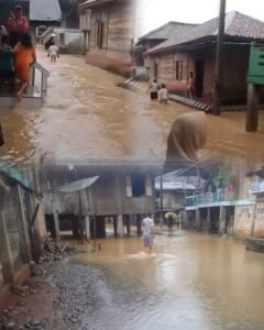 Banjir Bandang Terjang Desa Tanjung Agung, Akses Jalan Putus dan Rumah Warga Roboh