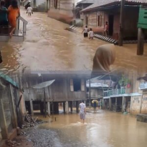 Banjir Bandang Terjang Desa Tanjung Agung, Akses Jalan Putus dan Rumah Warga Roboh