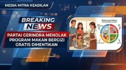 Partai GerindraTolak Penghentian Program Makan Bergizi Gratis