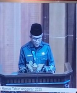 Paripurna DPRD Kab Mura Mendengarkan Penyampaian Jawaban Eksekutif Terhadap Raperda Tentang Pertanggungjawaban APBD Kabupaten Musi Rawas Tahun Anggaran 2025.