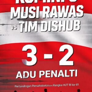 TIM MINI SOCCER KOMINFO MUSI RAWAS KALAHKAN TIM DISHUB 3-2 LEWAT ADU PINALTI