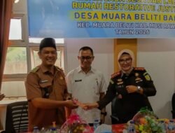 Camat Muara Beliti Hadiri Sosialisasi Jaga Desa dan Launching Rumah Restorative Justice
